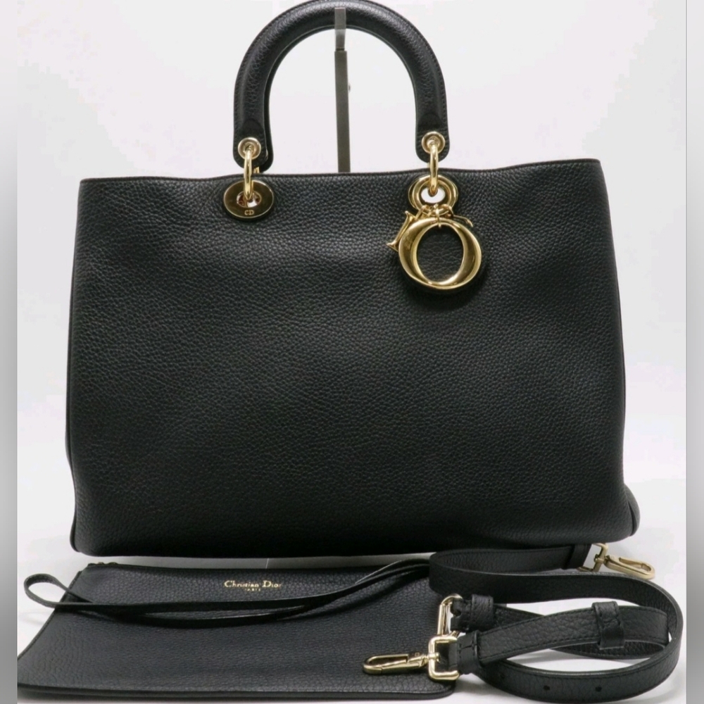CHRISTIAN DIOR  DIORISSIMO BLACK LEATHER